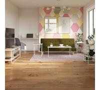 Alphason Dorel Home Dante Writing Desk In Natural / Metal Frame