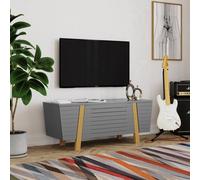 Alphason Dorel Home Florence Tv-Stand With 2 Doors & 1 Flap Grey/oak
