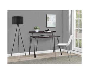 Alphason Dorel Home Haven Retro Desk With Riser - Mat Espresso Effect