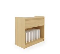 Alphason Dorel Home Oslo Plus Turntable Stand Light Oak / White
