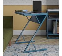 Alphason Dorel Home Regal Accent Table Laptop Desk In Metal Blue