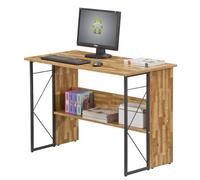 Alphason Dorel Home Rhodes Desk With 1 Shelf In Walnut Look