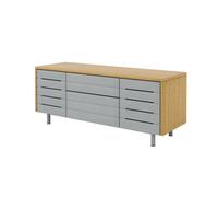Alphason Dorel Home Venice Tv-Stand With 2 Doors & 2 Drawers Grey/oak