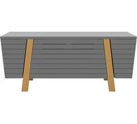 ALPHASON Florence 1200 mm TV Stand - Grey & Oak, Brown,Silver/Grey