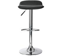 Dorel Zennor Hyperion Leather Barstool - Black, Black