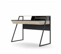 Alphason Salcombe Angled Desk Storage Home Office Workstation Compact UK Modern