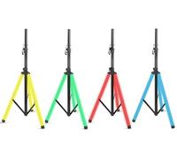 Alphasonik Universal 6 Feet Adjustable Height 35mm Tripod DJ Speaker Stand w/Variable LED Lights Constructed with Heavy Duty Durable Steel and Lightweight for Easy Mobility Safety PIN Screw Locks