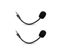 Alphatec 2 Pack Replacement Game Mic for Steelseries Arctis 1 Headset on PS4 PS5 Xbox One PC, 3.5mm Detachable Boom Microphone