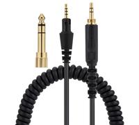 Alphatec 6.35mm (3.5mm) to 2.5mm Replacement Audio Cable, Compatible with Pioneer DJ HDJ-CUE1 HDJ-CUE1BT HDJ-X5 HDJ-X7 HDJ-S7 Headphones, 4 Ft, Black