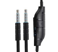 Alphatec G633 G635 G933 G935 Replacement Cable, Compatible with Logitech G633 G635 G933 G935 Gaming Headsets, 3.5mm Headsets Aux Cord, Inline Mute, Volume Control, 5 Ft, Black