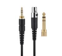Alphatec HDJ-X10 Replacement Headphone Audio Cable, Compatible with Sennheiser HD 490 Pro Plus, AKG K371BT, Pioneer HDJ-X10, Beyerdynamic DT177xGO Headphones, Mini XLR 4 Pin to 6.35/3.5 mm