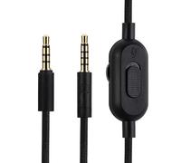 Alphatec Replacement Cable for G Pro X G233 G433 G Pro, Compatible with Logitech G PRO X G233 G433 G PRO Gaming Headsets, 3.5mm Headsets Aux Cord, Inline Mute, Volume Control, 6.6 Ft, Black