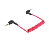 Alphatec Replacement SC2 Coiled Microphone Cable for Cameras Video Recorders, 3.5mm Stereo TRS Male to 3.5mm Male Stereo TRS Adapter, Compatible with Canon Nikon DSLR SLR Camera etc