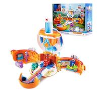 PETRONIX Defenders 3-in-1 Headquarter Transformer Playset, Transforming Play Figure, Transformer Toy for 3+ Year Old Boy and Girl, EU820410, Orange