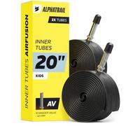Alphatrail Bicycle Inner Tube AirFusion 20 Inch AV Schrader Valve 2x Set with Mobility Guarantee I Compatible Bike Tyres Continental, Conti, Schwalbe, Maxxis & Michelin Bike Tube