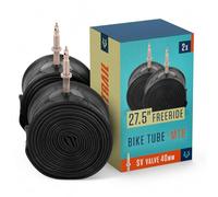 Alphatrail MTB Bicycle Inner Tube AirFusion 27.5 Inch SV Presta Valve 40 mm 2x Set with Mobility Guarantee I Compatible Bike Tyres Schwalbe, Continental, Conti, Michelin, Maxxis & Kenda