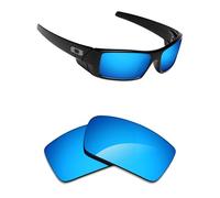 Alphax Ice Blue Mirrored Non-polarized Replacement Lenses for Oakley Gascan OO9014 Sunglasses
