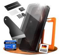 Alphn Tempered Glass Screen Protector with Car Installation System - 9H Hardness - Bubble-Free - Anti-Fingerprint - Shockproof - Ultra Clear Screen Protector - Pack of 2 (Transparent, S26 Ultra)