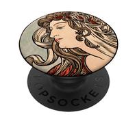 Alphonse Maria Mucha's Facade of the Fouquet boutique 2 PopSockets Adhesive PopGrip