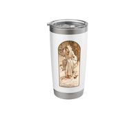 Alphonse Maria Mucha's The Seasons - Winter Stainless Steel Insulated Tumbler