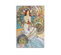 Alphonse Mucha Famous Work Poster The Praying Maiden Room Aesthetic Print Art Wall Painting Canvas Modern Bedroom Decor 16x24inch(40x60cm)