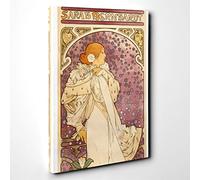 Alphonse Mucha La Dame Aux Camelias Canvas Print | Gallery Wrapped 30mm Frame Wall Art | 30x20 inches | Ready to Hang | Modern Picture | Living Room Bedroom Lounge Office