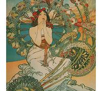 Alphonse Mucha Monaco 14x14cm Greetings Card "Blank Inside"