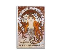 Alphonse Mucha Works (Sarah Bernhardt) Timeless Art Painting Reproduction Printed Hanging Canvas Poster 08x12inch(20x30cm)