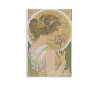 Alphonse MuchaWaterproof Poster Wall Painting Canvas Decorative Painting Suitable for Office Bedroom Decoration Living Room PosterUnframe-style08x12inch(20x30cm)