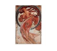 Alphonse MuchaWaterproof Poster Wall Painting Canvas Decorative Painting Suitable for Office Bedroom Decoration Living Room PosterUnframe-style16x24inch(40x60cm)