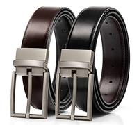 Alphyly Black Reversible Leather Mens Belt, Fits Suits and Jeans, Iteam Quantity One(not pack), Length105cm