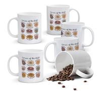 Alphynix 1pc Woman Of The Bible Mug, 11oz Inspirational Christian Cup with 9 Qualities Like Faith Serve Love, Colorful Daisies Design, Uplifting Gift for Women
