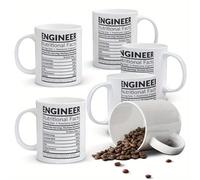 Alphynix Engineer Nutritional Facts Funny Coffee Mug 11 Ounces Inspirational And Motivational