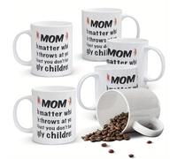 Alphynix Mom, No Matter What Life Throws At You, At Least ou Don't Have Ugly Children 11 Ounces Funny Coffee Mug