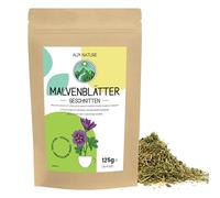 Alpi Nature Mallow Leaves 125g 4.4 oz, Dried and Cut Mallow Leaves, Loose Leaf Tea for Infusions
