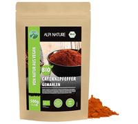 Alpi Nature Organic Cayenne Pepper Powder 500g 1.1 lb, Ground Cayenne Chilli Pepper, Hot Chilli Powder