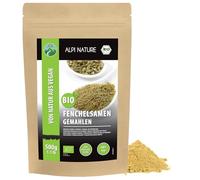 Alpi Nature Organic Fennel Seeds Ground 500g 1.1 lb, Ground Seeds, Fennel Powder for Cooking