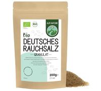 Alpi Nature Organic German Smoked Salt Granules 1-3mm 200g 7.1 oz, Cold-Smoked Beechwood Granulated Sea Salt