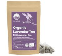 Alpi Nature Organic Lavender Tea, 70 Organic Pyramid Tea Bags 140g 4.9 oz, Pack of 70 Bags of 2g each, Dried Lavender Buds