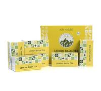 Alpi Nature Organic Lemon Balm Tea, 120 Lemon Balm Tea Bags, 120g 4.2 oz, Pack of 6 x 20 Bags of 1g each