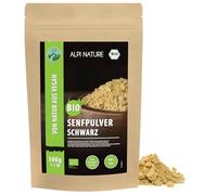 Alpi Nature Organic Mustard Powder Black Brown 500g 1.1 lb, Ground Brown Black Mustard Seeds