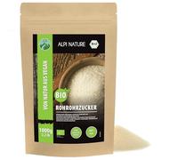 Alpi Nature Organic Raw Cane Sugar 1kg 2.2 lb, Light Brown Sugar for Cooking and Baking