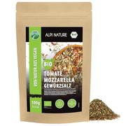 Alpi Nature Organic Tomato and Mozarella Seasoning Mix 100g 3.5 oz, Italian Seasoning for Cooking