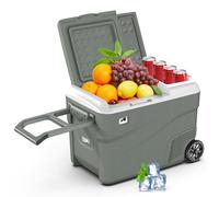 Alpicool Car Refrigerator Portable Freezer 38L, 12V Fridge Freezer Dual Zone Electric Cooler Box for Car 12V/24V 100-240V Portable Fridge for Camping Trip(-20℃-20℃)