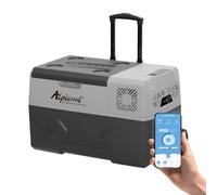 Alpicool CX30 30L Compressor Car Refrigerator, Portable Camping Fridge DC 12v Freezer for Truck, Campervan, RV, Boat, -20℃ to 20℃, with Telescopic Handle, USB Socket