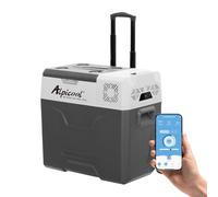 Alpicool CX50 50L Compressor Car Refrigerator, Portable Camping Fridge DC 12v Freezer for Truck, Campervan, RV, Boat, -20℃ to 20℃, with Telescopic Handle, USB Socket