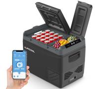 Alpicool KLS48 39L Compressor Car Fridge with APP Control, 2026 NEW Dual Zone Camping Fridge DC 12V Freezer for Car, Campervan, Truck, Boat, -20℃ to 20℃, with Ice Box, Black