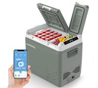 Alpicool KLS58 Compressor Car Refrigerator 47L with APP Control, 2026NEW, Dual Zone Portable Camping Fridge DC 12V Freezer for Caravans, Campervan, Truck, Boat, -20℃ to 20℃, with Ice Box, Green