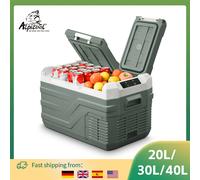 Alpicool NLS 20L 30L 40L Car Refrigerator Mini Fridge Freezer 12V Portable Compressor Cooler 12/24V DC 100-240V AC for Camping