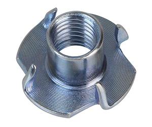 ALPIDEX 100 T Nuts M10 13 mm Zinc Plated Wood Climbing Holds Prongs | Internal Thread, 4 Claws, Boulder Wall, Furniture, Mounting, DIY, Durable, Kit, Panels, Inserts